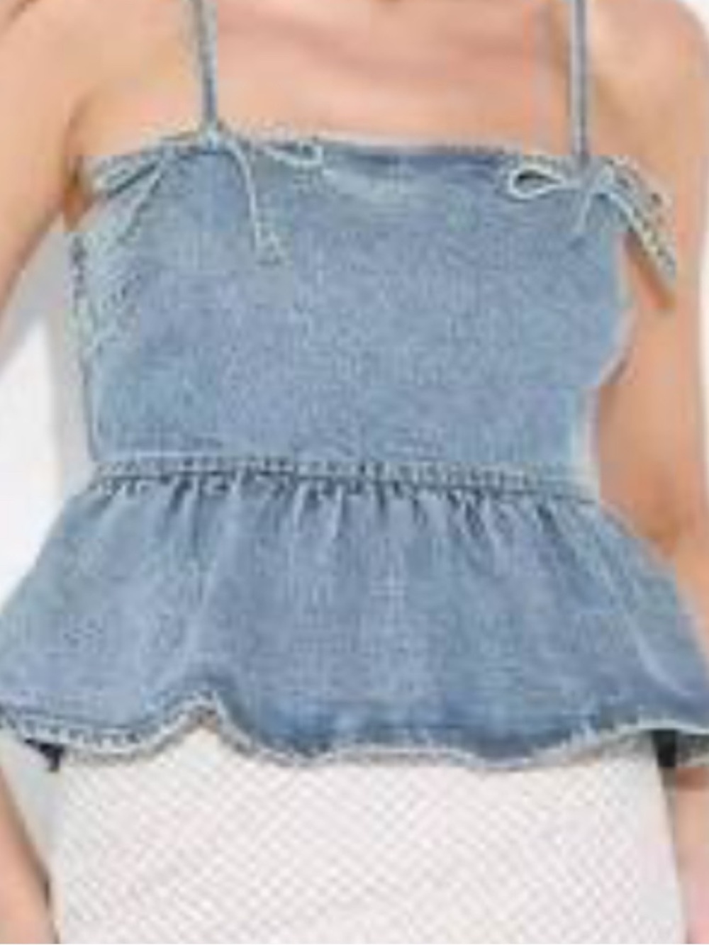 Women's Denim Peplum
Tank Top - Wild Fable™
Light Wash S